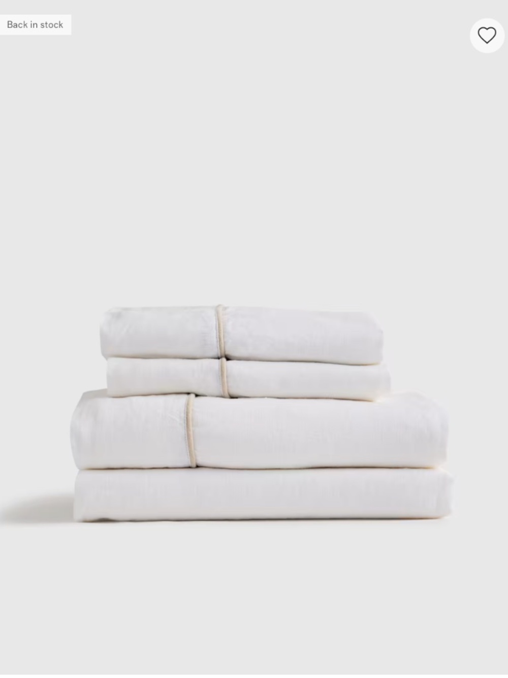 QUINCE European Linen Sheet Set, Queen